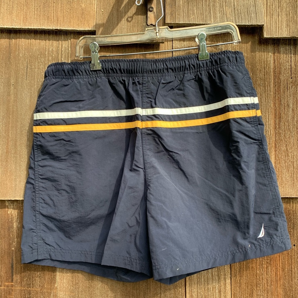 Nautica Blue and yellow men’s swim or shorts